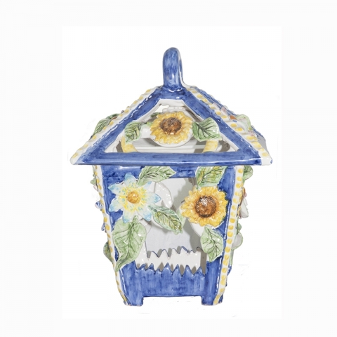 anstand blumen i mezzo fondo blau