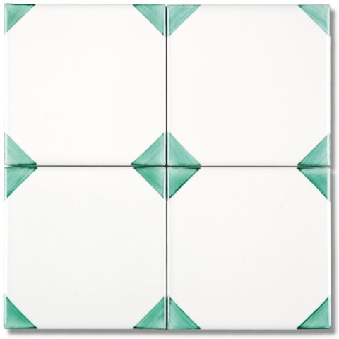 Piastrelle in ceramica dipinta a mano - 10x10 