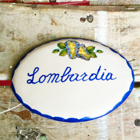 Targa per porta da personalizzare con nome realizzata in Ceramica di Vietri
