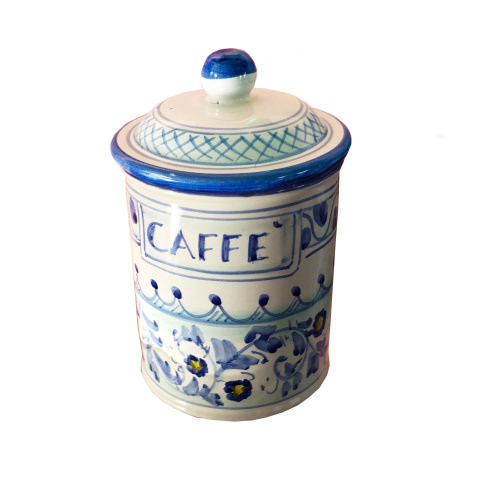 Barattolo in ceramica di Vietri - Decoro Fiori