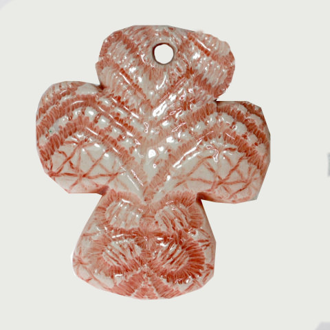 Croce 'Tau' in ceramica -  perfetta come bomboniera