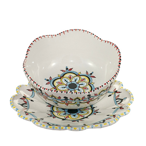 Coppa Margherita con Vassoio Decoro Casa Reale