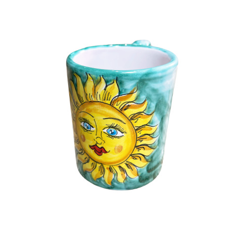 Tazza tipo Mug da Tè o caffè Americano Decoro Sole Luna 