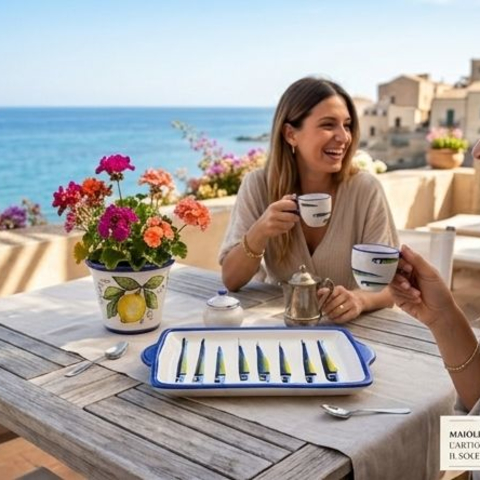 Tazzine da Caffè - Decoro Alici