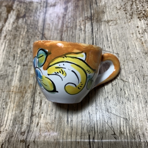 Tazzina da caffè con piattino - barocco 
