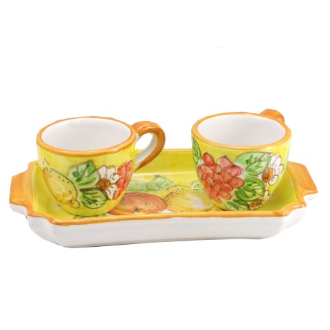 Tazzine da Caffè - Decoro  Limoni con Fiori