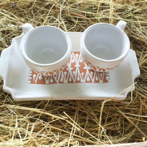 Tazzine da Caffè - Decoro  Merletto