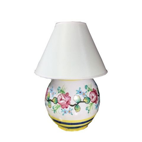 Lampada Lume in forma panciuta - Decoro Fiori