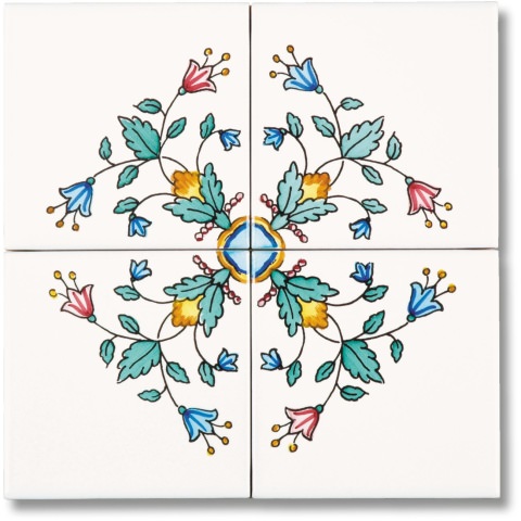 Carreaux de céramique peints à la main - 10x10