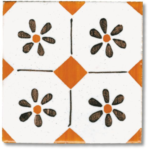 Piastrelle in ceramica dipinta a mano - 10x10 
