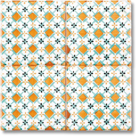 Piastrelle in ceramica dipinta a mano - 10x10 e 20x20 cm