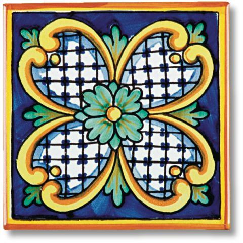 Piastrelle in ceramica dipinta a mano - 30x30 