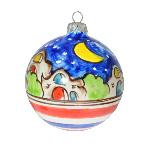 Pallina di  Natale - Decoro Casette