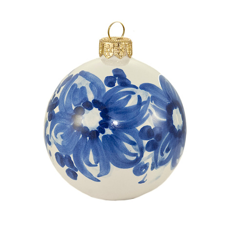 Pallina di  Natale - Decoro Fiori