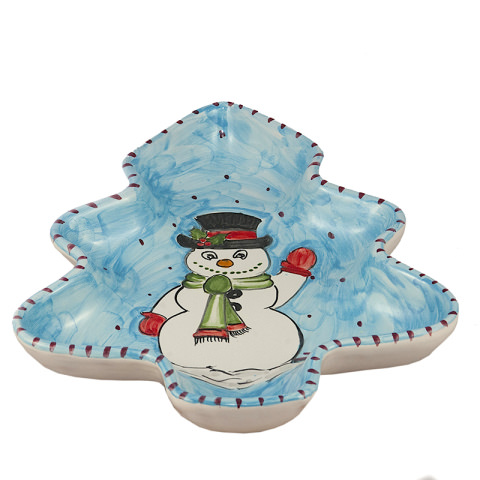Piatto forma albero di Natale - Soggetti Natalizi