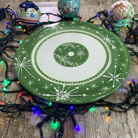 Piatto Natalizio Panettone - decori natalizi