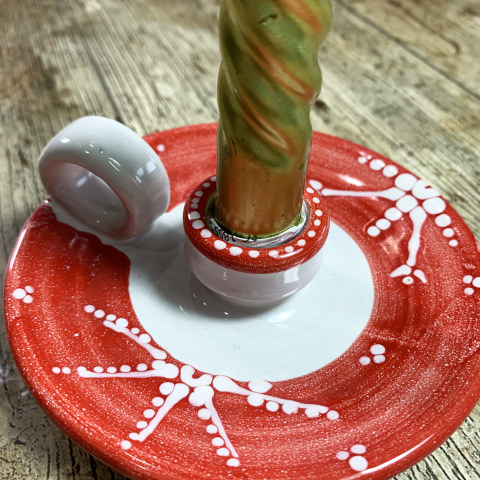 Porta Candela di Natale con manico