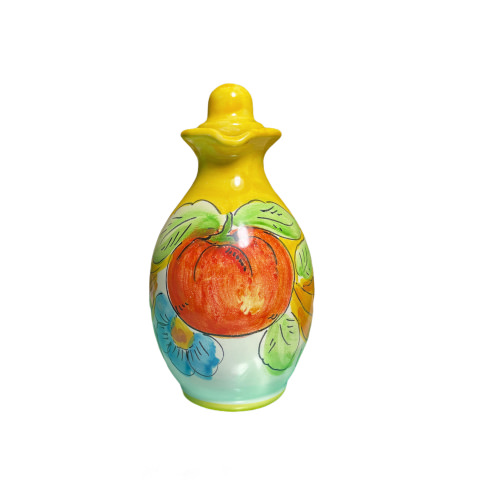 Jarra de aceite con tapón - Decoración barroca con frutas