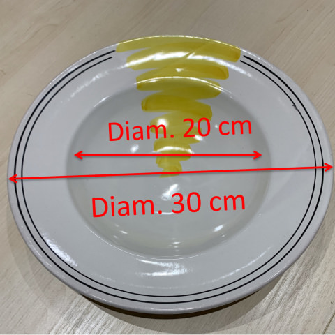 Set mit 5 vietnamesischen Keramikbodenplatten - Gran Gourmet Design