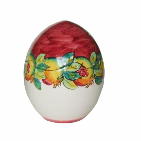Uova di Pasqua in ceramica di Vietri - decoro Frutta