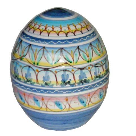 Uova di Pasqua in ceramica di Vietri - decoro Geometrico