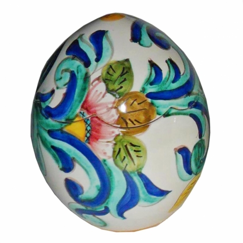 Uova di Pasqua in ceramica di Vietri - decoro Barocco