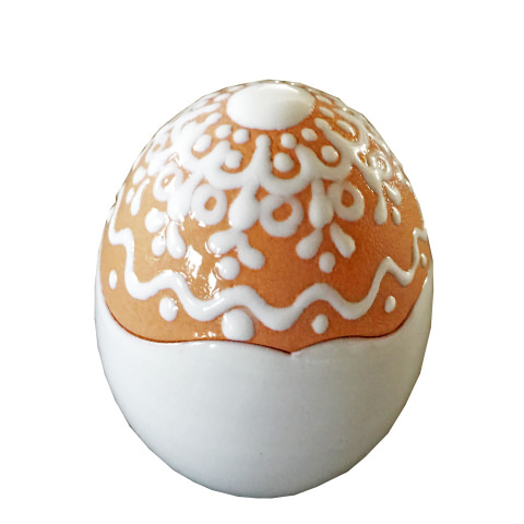 Uova di Pasqua PICCOLA in ceramica di Vietri decoro merletto