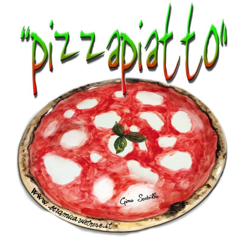 Nuestro PizzaPiatto® - el plato que da la ilusión de comer una pizza margherita que nunca termina