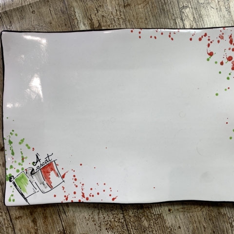 矩形波片33x23 cm“ Cascat”装饰
