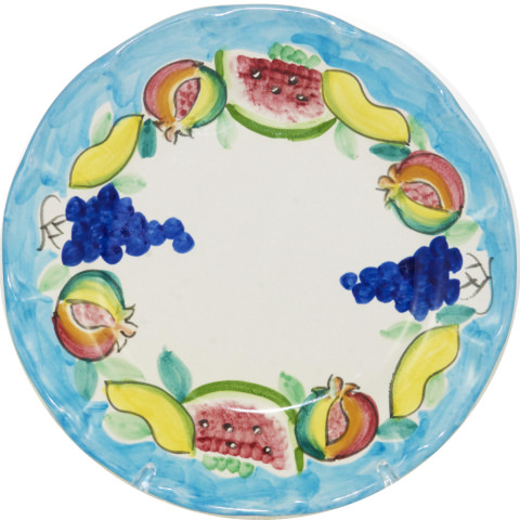 Vietri Type Plates Fruit Decor