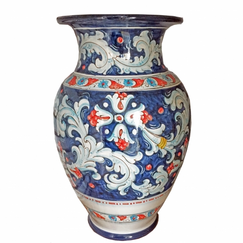 Portaombrelli in ceramica di Vietri - Decoro Barocco