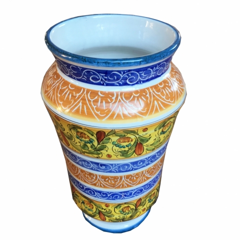 Portaombrelli in ceramica di Vietri - Decoro Carlotta