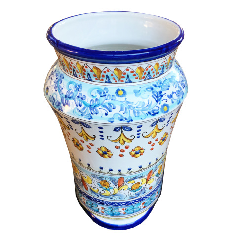 Portaombrelli in ceramica di Vietri - Decoro Capri