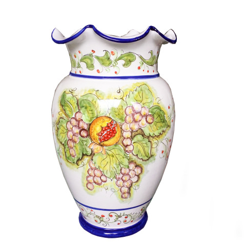 Portaombrelli in ceramica di Vietri - Decoro Frutta