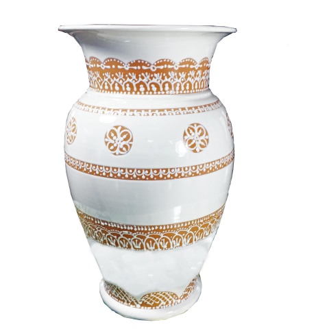 Portaombrelli in ceramica di Vietri - Decoro Merletto - CERAMICA VIETRESE -  Eccellenza Artigianale Made in Italy