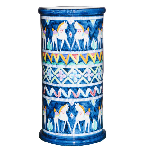 Portaombrelli in ceramica di Vietri - Decoro Pompei