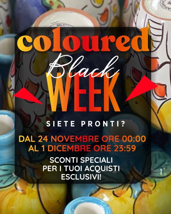 Settimana Black Friday su CeramicaVietrese.it: Sconti Esclusivi e Spedizione Gratuita!